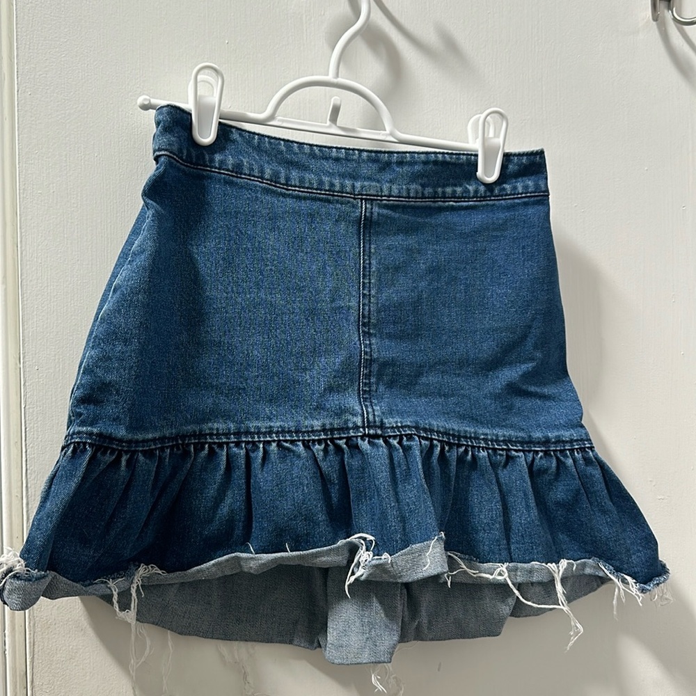 Denim Mini Skirt